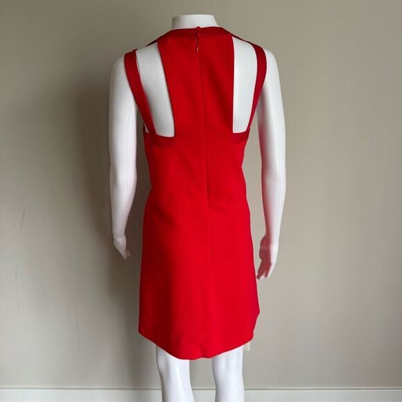 BCBGMAXAZRIA Red Cutout Mini Dress Size S - Picture 4 of 6